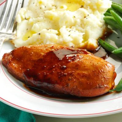 karamellisiertes gebackenes Huhn