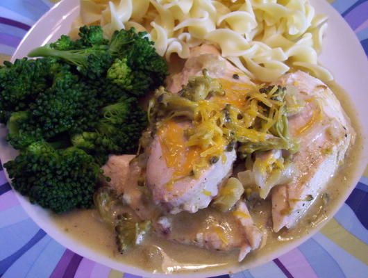 Crock Pot Broccoli Käse Hühnchen