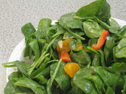 Spinat-Mandarinen-Salat