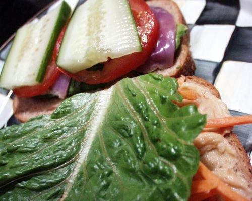 Vegetarische Sandwiches (vegan)