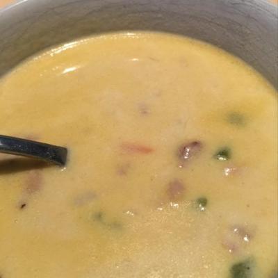 cremige Hähnchen-Erdnuss-Suppe