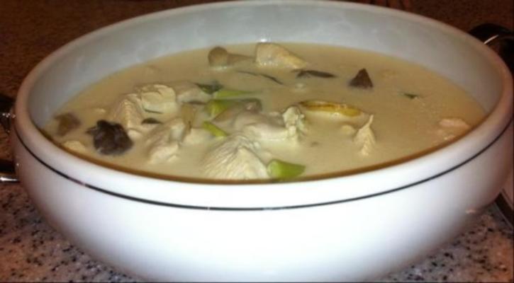 Tom Kha Gai (Hähnchen-Galangal-Suppe)