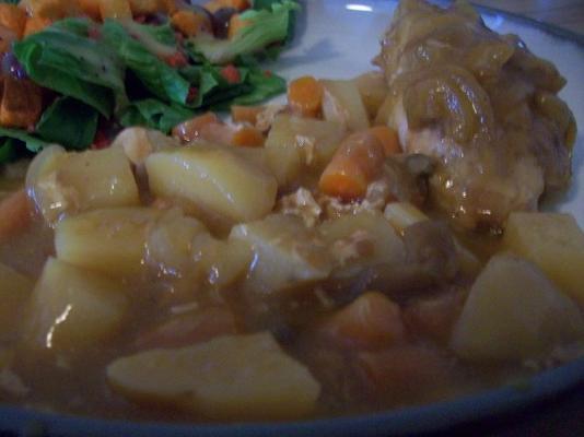 Abendessen mit Schweinekotelett